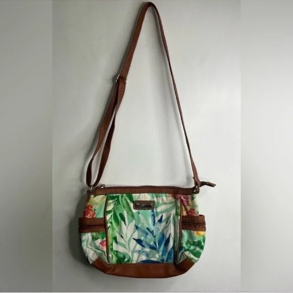 Rosetti Crossbody Tropical Print Bag / Purse - Picture 2 of 4